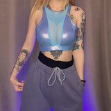 Sleeveless Vest with Bright Face Sling