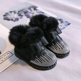Baby snow cotton girls' winter shoes, kids boots