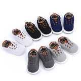 Solid Color Casual Lace, Soft Bottom Baby Canvas, Toddler Shoes