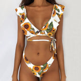 Brief Wavy Bikini Swimsuit
