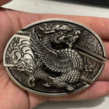 Bullhead Animal Knife, Denim Hip Hop Skateboard, Buckle Belt (Leather Belt not Included)