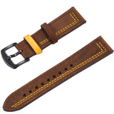 Grained Leather Strap for Quick Release, Hand Made Retro Watch Bands (Watch not Included)