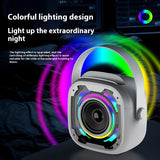 Portable Wireless Bluetooth Speaker with Microphone, Integrated Karaoke Equipment