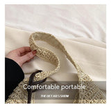 Hand-woven Underarm Hand Carrying Easy Matching, Large Capacity Straw Bag