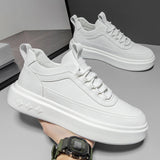 Solid Color Men's Platform Casual Shoes