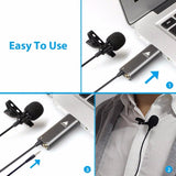 USB Condenser, Lavalier Microphone