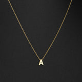Tiny Initials Necklace for Women – English Letters Pendant Choker