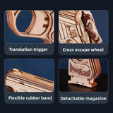 3D Puzzle Wooden Hideout Gun, Mechanical Construction Model Craft Kits