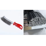 Stainless Steel Knife Brush with Plastic Handle