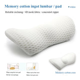 Lumbar Support Pillow for Side Sleepers and Pregnancy – Ergonomic Back Support Cushion for Chair and Car Seat