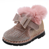 Baby snow cotton girls' winter shoes, kids boots