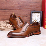 Sponge Leather Gentleman Men's Shoes