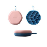 Silicone 12 Cavity Hexagon, 3D Ice Mold, DIY Popsicle Mould, Ice Cream Maker Storage Box