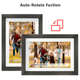 Wooden Frame Smart Touch, HD Wireless Digital Photo Frame