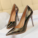 Glossy Patent Leather Heels