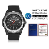 Outdoor Sports, Waterproof, Solar Rechargeable Watch, Eco-Drive, Luminous, Long Endurance, Swimming, Speed-measuring Device