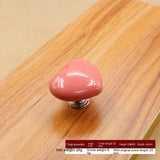 Wardrobe Drawer Cabinet Door, Color Heart-shaped Ceramic Handle