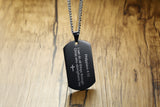 Men's Stainless Steel English Philippians Bible Verses Pendant