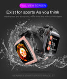 Men and Women's Bluetooth Sports Pedometer, Color Screen Watch, Information Reminder, IP68 Waterproof Intelligent Bracelet