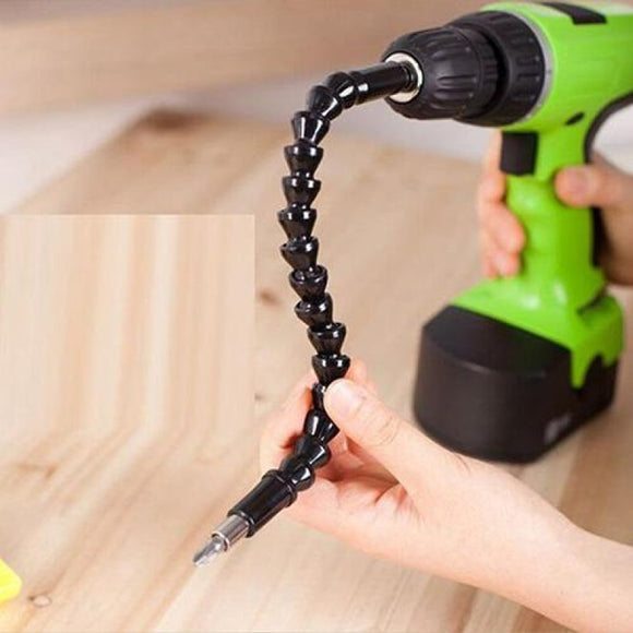 Angle Drill Flexible Shaft Bit Kit, Extension Screwdriver Bit Holder+Black Universal Flexible Shaft Screwdriver Set