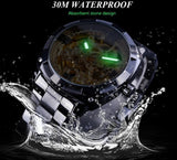 Golden Waterproof Men's Fashion, Casual Automatic Mechanical Watch