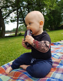 Baby Tattoo Sleeve Romper – Fake Arm Tattoo Bodysuit for Infants