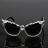 Cat Eye Sunglasses with Rhinestones