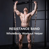 Elastic Resistance Band with Handles – Fitness Training Power Pull Strap