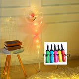 LED Luminous Balloon Rose Bouquet, Transparent Bobo Ball Rose