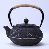 Cast Iron Peony Boiling Teapot, Pig Iron Teapot, Uncoated Tea Set