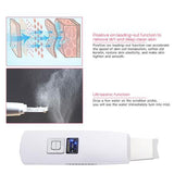 Ultrasonic Skin Scrubber Face Cleanser, Blackhead Acne Removal Facial Spa Vibration Massager, Ultrasound Peeling Clean Machine