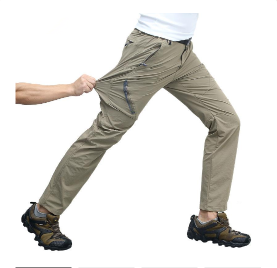 Cavalry Walf Elastic Quick Dry Hiking Pants, Men's Summer Mountain Climbing Cycling Trousers Trekking Sport Outdoor Fits