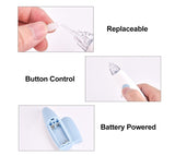 Rotating Earwax Vacuum Cleaner with LED Light – Safe Spiral Silicone Tip, Portable Low Noise Ear Cleaning Device