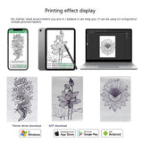 Bluetooth USB Connection to Computer, Portable Thermal Tattoo Printer