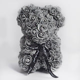 Valentine's Day Gift Rose Bear, Eternal Flower Rose Teddy Bear, PE Foam Toy for New Year's Eve