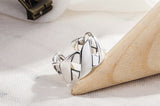 Woven Glossy Wide Face, XX Ring