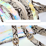 Laser Snake Pattern Backpack