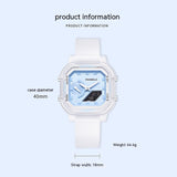 Multifunctional Students' Electronic, Luminous Casual Jelly Silicone Watch