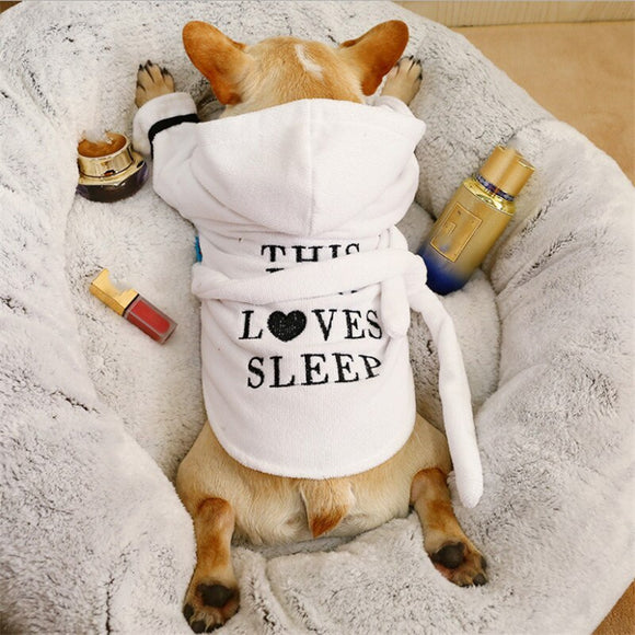 Pet Clothes Pajamas, Dog Bathrobe