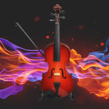 Mini musical instrument model sculpture wooden violin