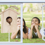 Solid Wood Outdoor Small Birdhouse, Bird Feeder