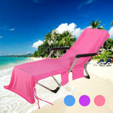 Microfiber Beach Chair Cover Towel – Soft Polyester Lounge Cover