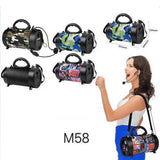 Portable Outdoor Bluetooth Speaker with Mic and Carry Strap