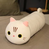 Large Size Cartoon Cat Plush Toys, Stuffed Cloth Doll, Long Animal Pillow Cushion