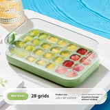 Press-down Silicone Ice Tray – One-touch Release Freezer Cube Maker for Home Use