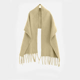 Solid Color Warm Shawl – Polyester Fabric Neck Wrap