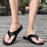 Casual Outdoor Breathable Slippers, Cross-border Plus Size Soft Bottom Flip-flops, Beach Shoes