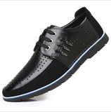 Men's Shoes, Korean Casual Style, First-layer Leather, Round Toe Lace-up Business Boots