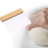 Stainless Steel Creative Wooden Handle Scraper, Baking Gadget