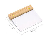 Stainless Steel Creative Wooden Handle Scraper, Baking Gadget